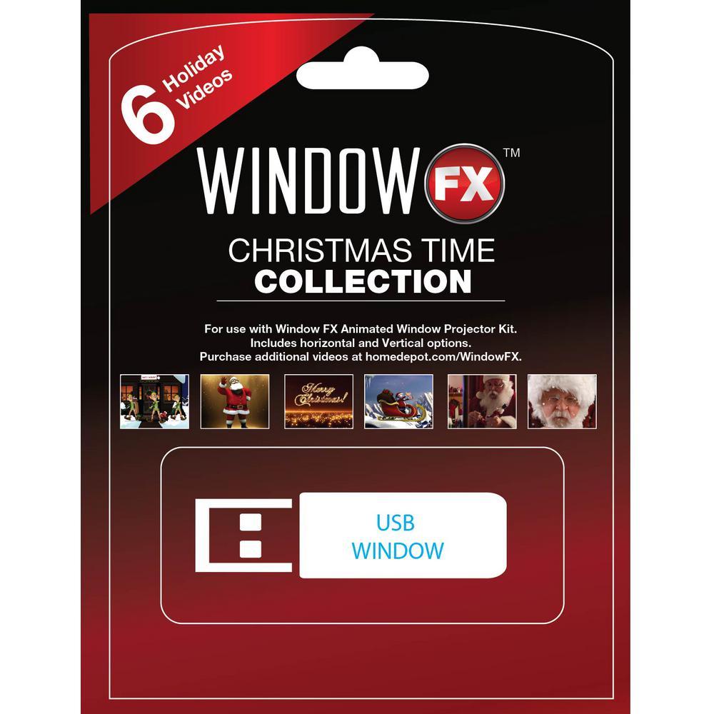2 in. Window FX Christmas Time USB Collection with 6 Videos75603 The