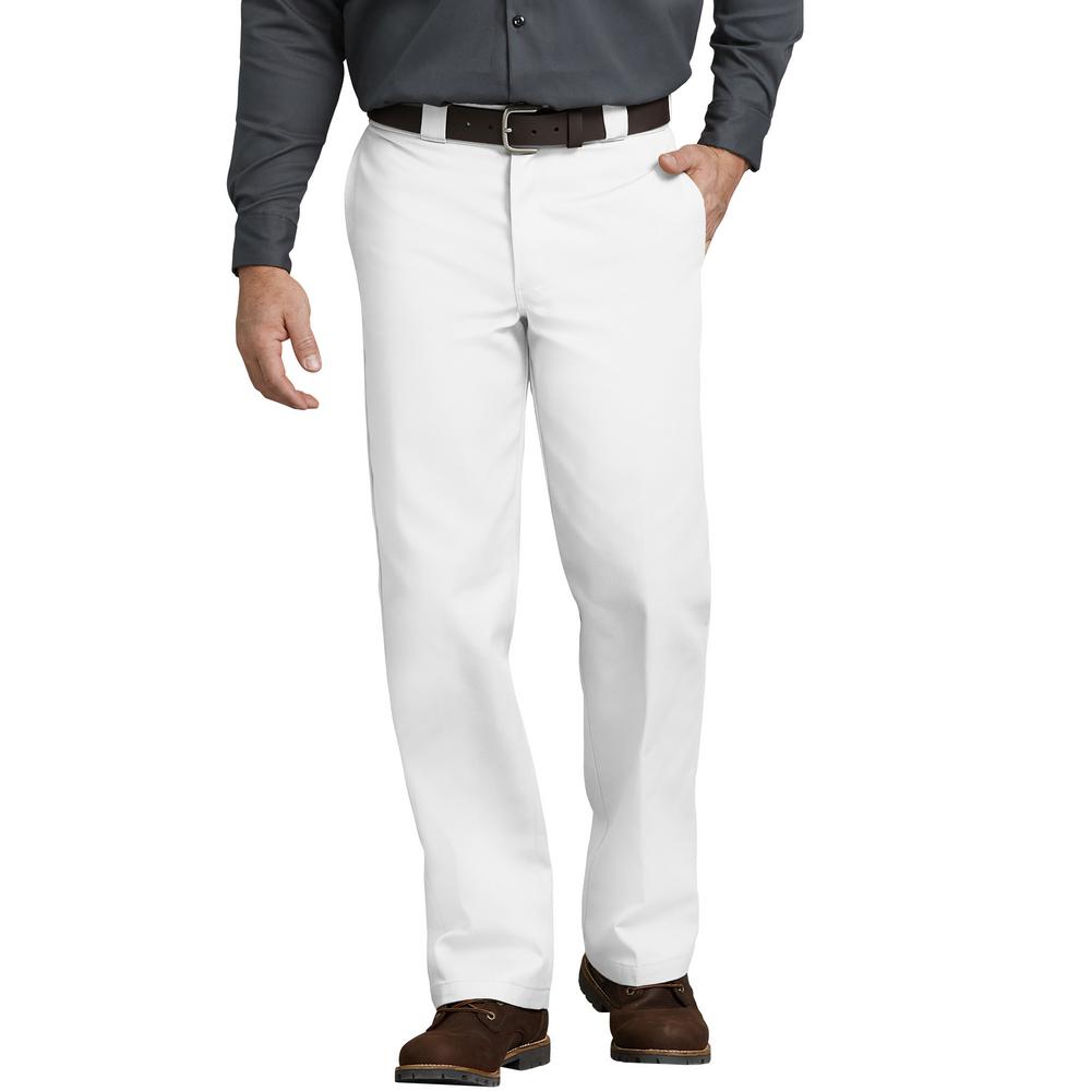 Dickies Men's White Original 874® Work Pants-874WH 38 30 - The Home Depot