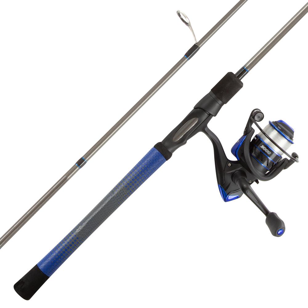 Fishing Rod /& Reel Combo-6/’ Fiberglass Pole Spinning Reel for Beginners-Pre-Spooled with 10lb Test Breakline Series by Wakeman Outdoors