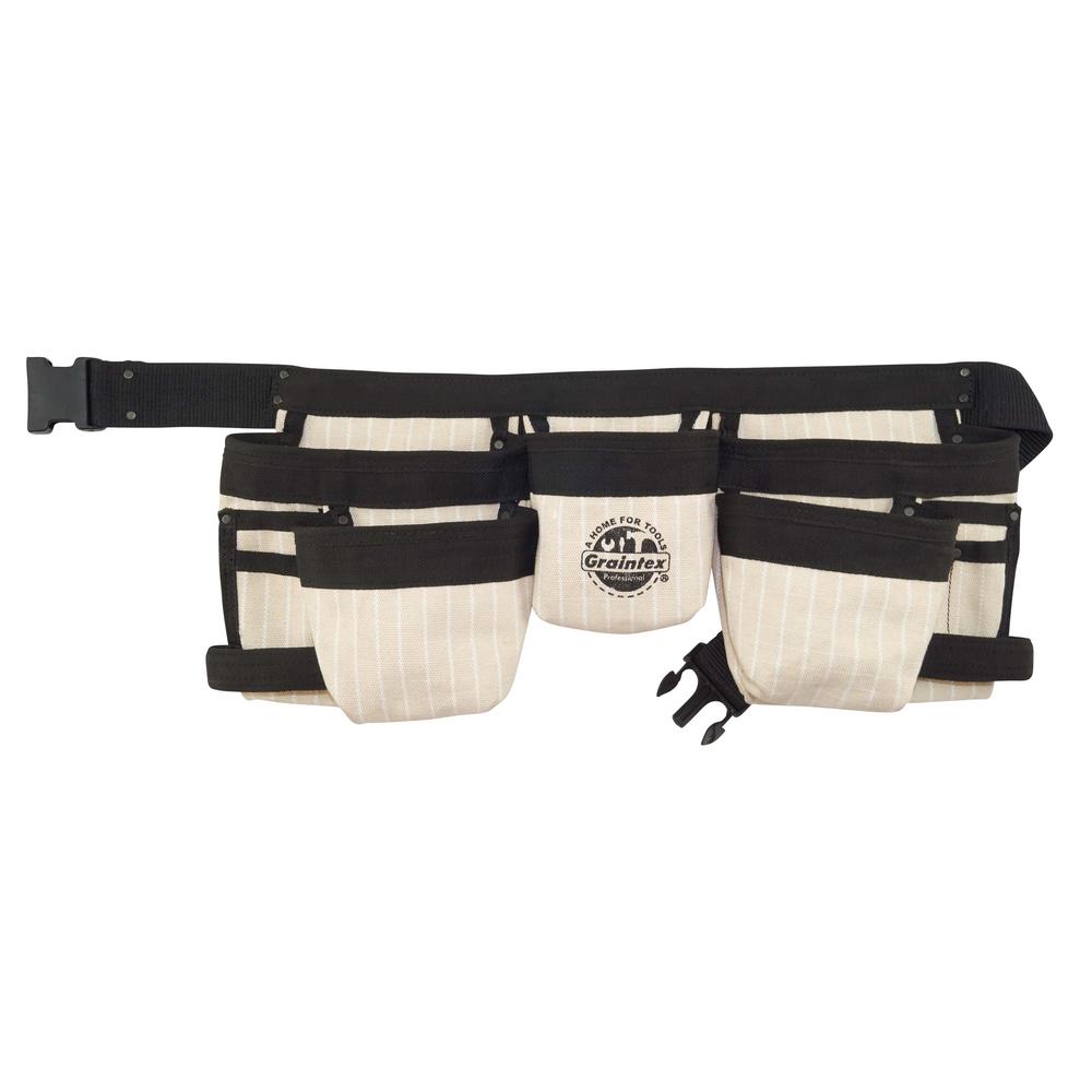 Graintex 10Pocket Tool Apron with Ripstop CanvasCD2209 The Home Depot