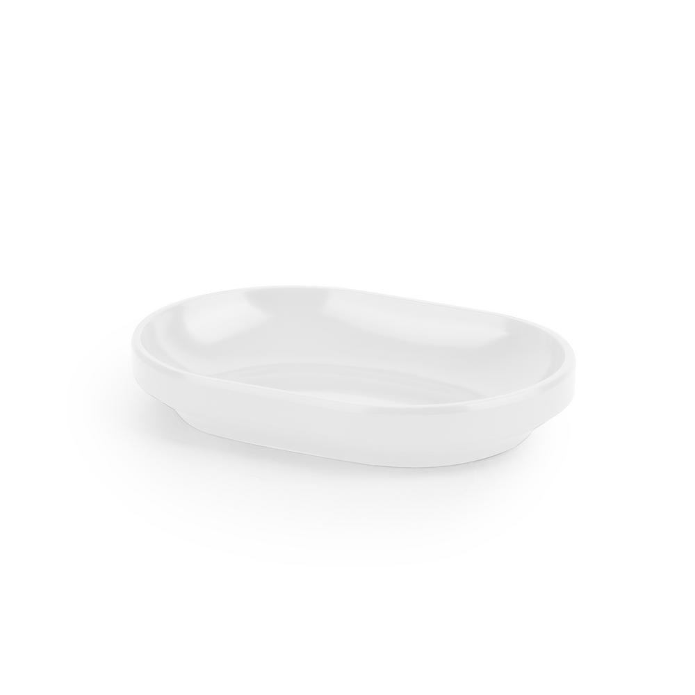 White Soap Dishes Bathroom Decor The Home Depot Step Soap Dish In White