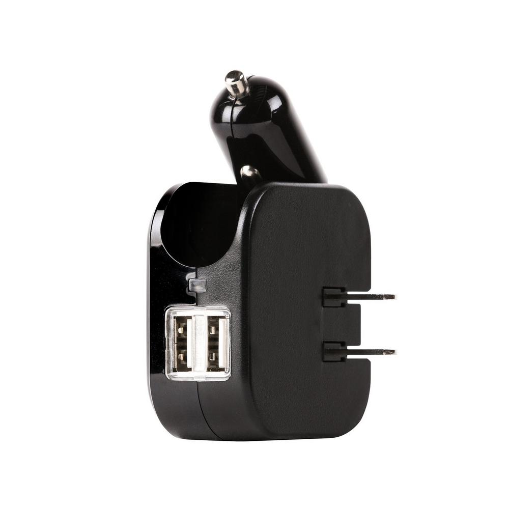 Gear Aid Dual Usb Wall And Car Charger With 2 Ports 90240 The Home Dual Usb Wall And Car Charger With 2 Ports