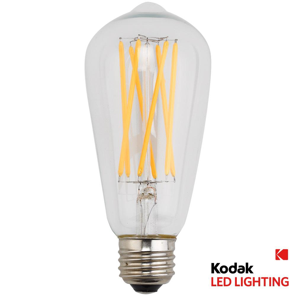 Kodak 90w Equivalent Warm White Vintage Filament St64 Dimmable Led Kodak 90w Equivalent Warm White Vintage Filament St64 Dimmable Led Light Bulb