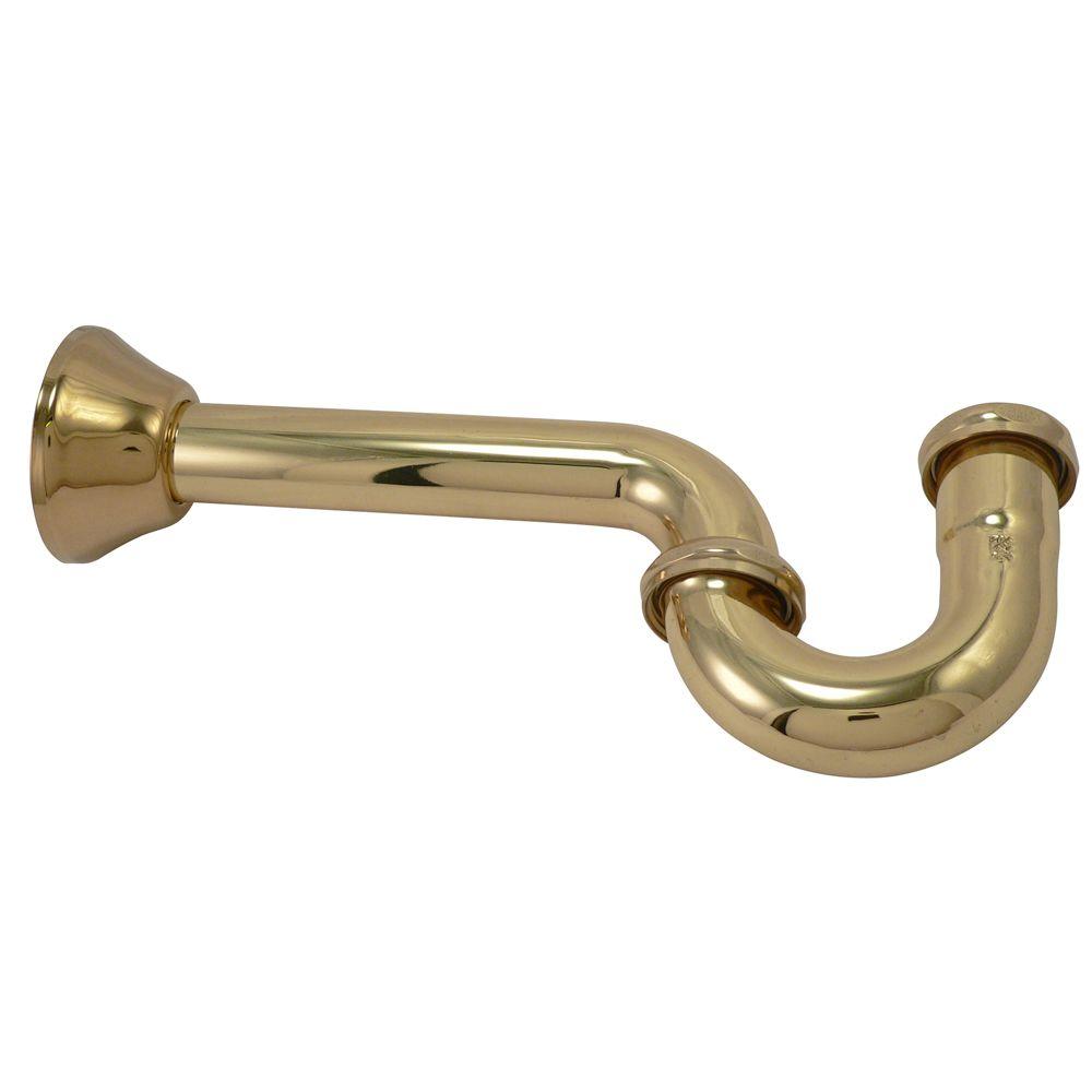 PlumbPak 11/4 in. x 11/4 in. Brass PTrap in Polish BrassK100PB