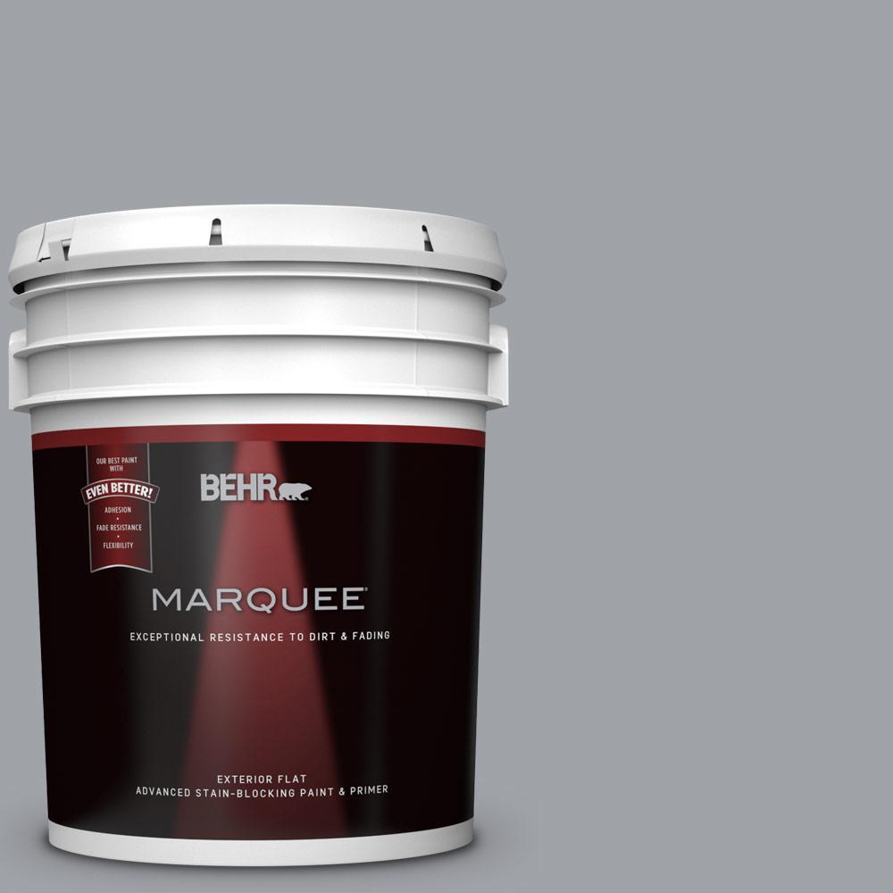 BEHR MARQUEE 5gal. N5304 Power Gray Flat Exterior Paint445405 The Home Depot