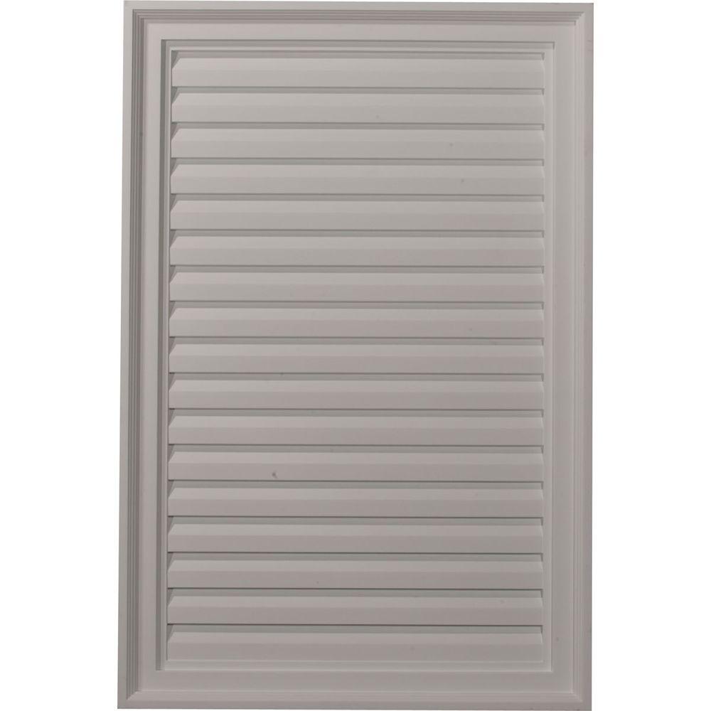 Fypon 24 in. x 36 in. x 2 in. Polyurethane Functional Vertical Louver ...