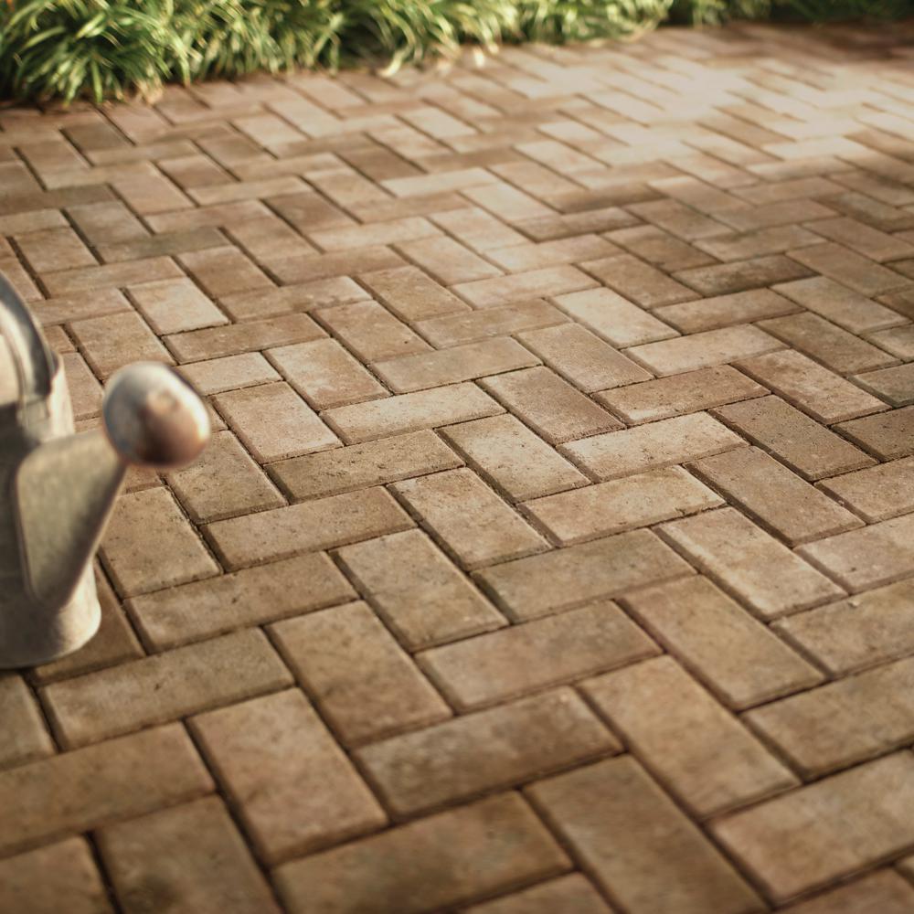 Tan Pavestone Pavers Hardscapes The Home Depot
