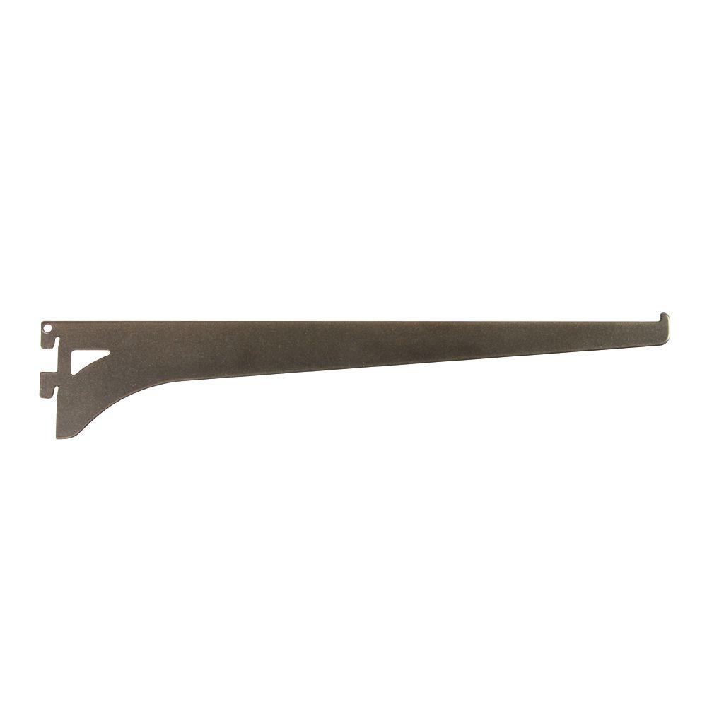 Everbilt 12.6 in. x 2.3 in. Bronze Single Track Shelf BracketEB0096