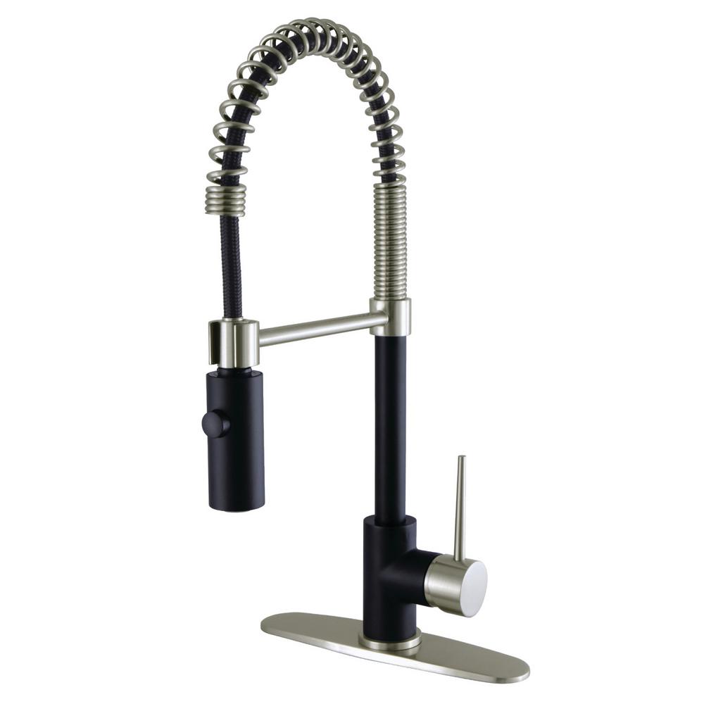 low profile faucet with sprayer