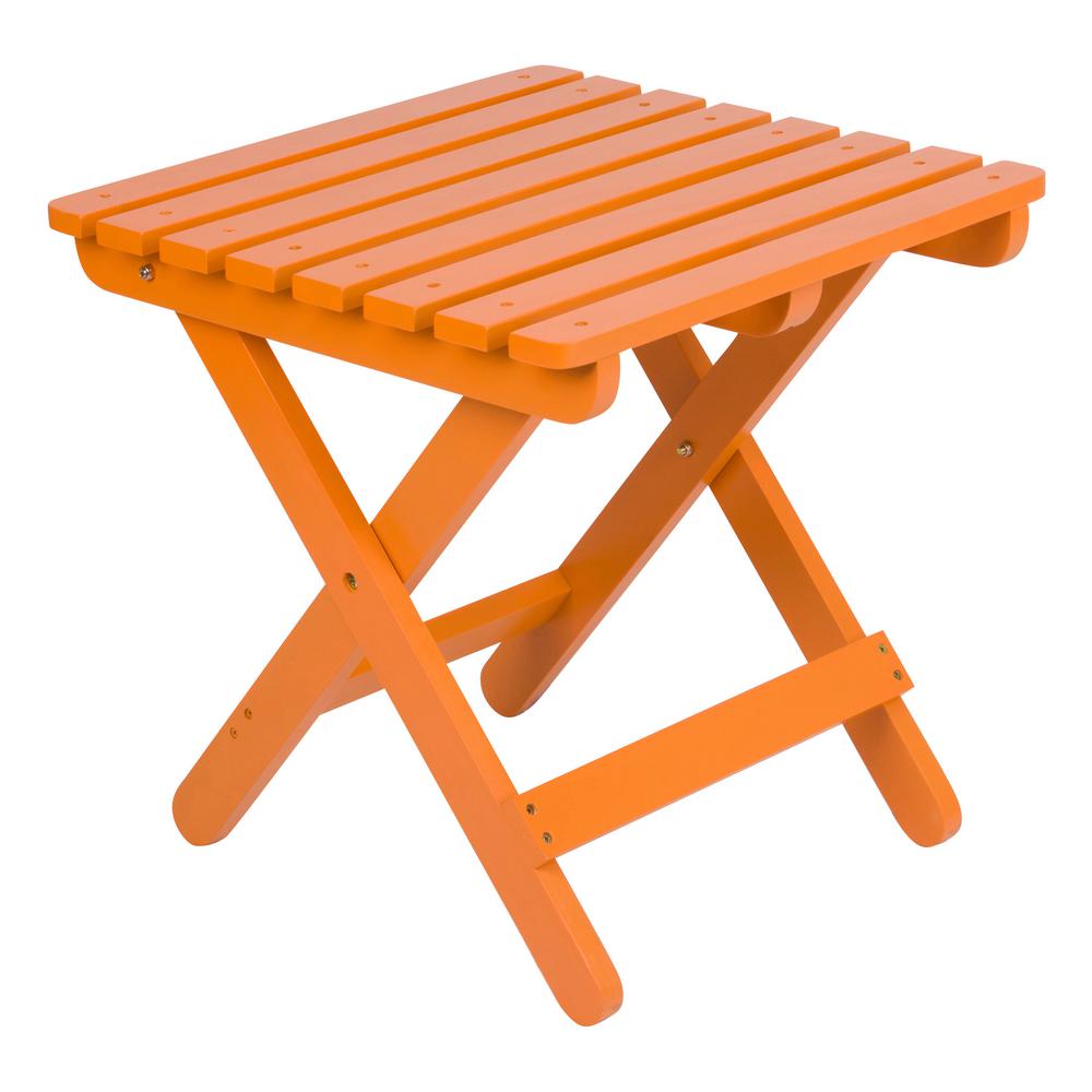 Orange Outdoor Side Tables Patio Tables The Home Depot