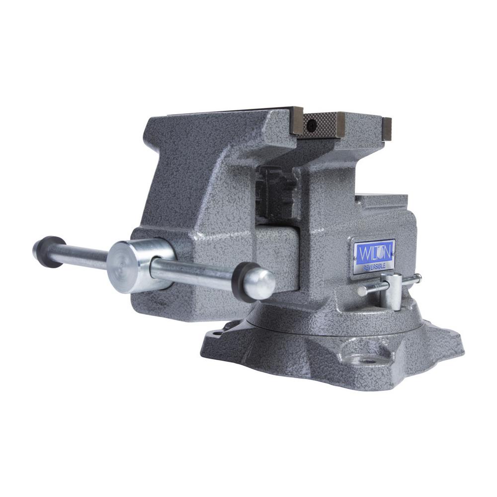 WILTON 4550R Reversible Bench Vise 5-1/2 In. Jaw Width With 360° Swivel ...