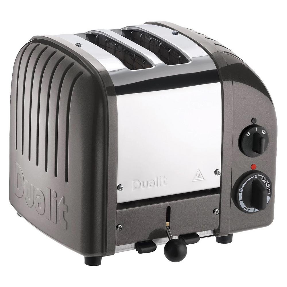 Dualit New Gen 2Slice Charcoal Wide Slot Toaster with Crumb Tray20297