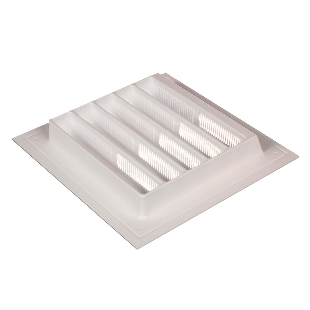 Home, Furniture & DIY Wall Louver Static Vent Plastic White 12 x 12 in For Attic Intake Exhaust