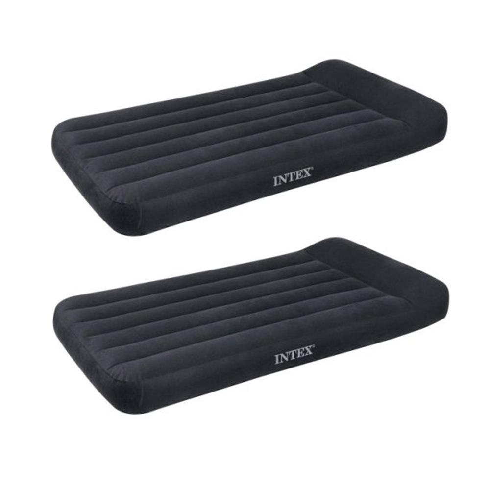 3 Pack Intex Twin Classic Pillow Rest Air Mattress Bed With Built In Pump