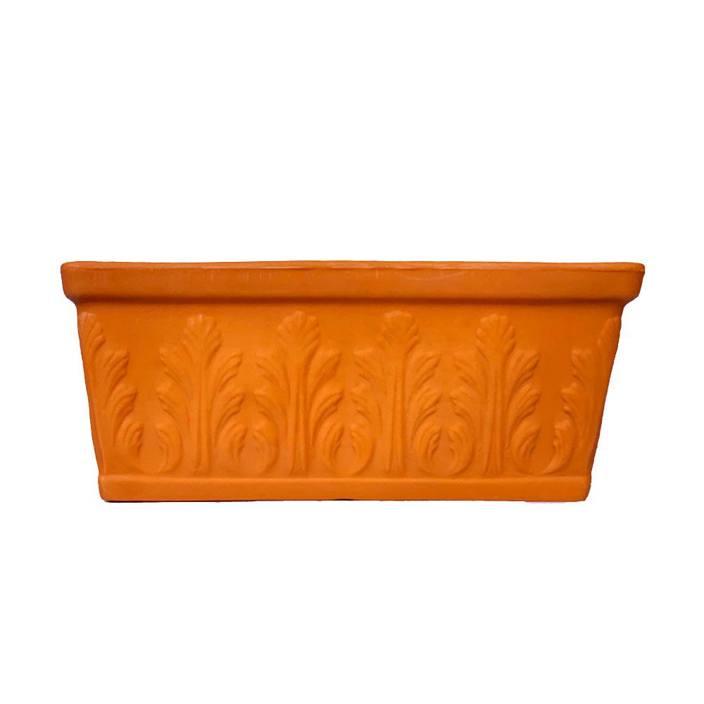 19 in. Plastic Rectangular Flower PotRS007 The Home Depot