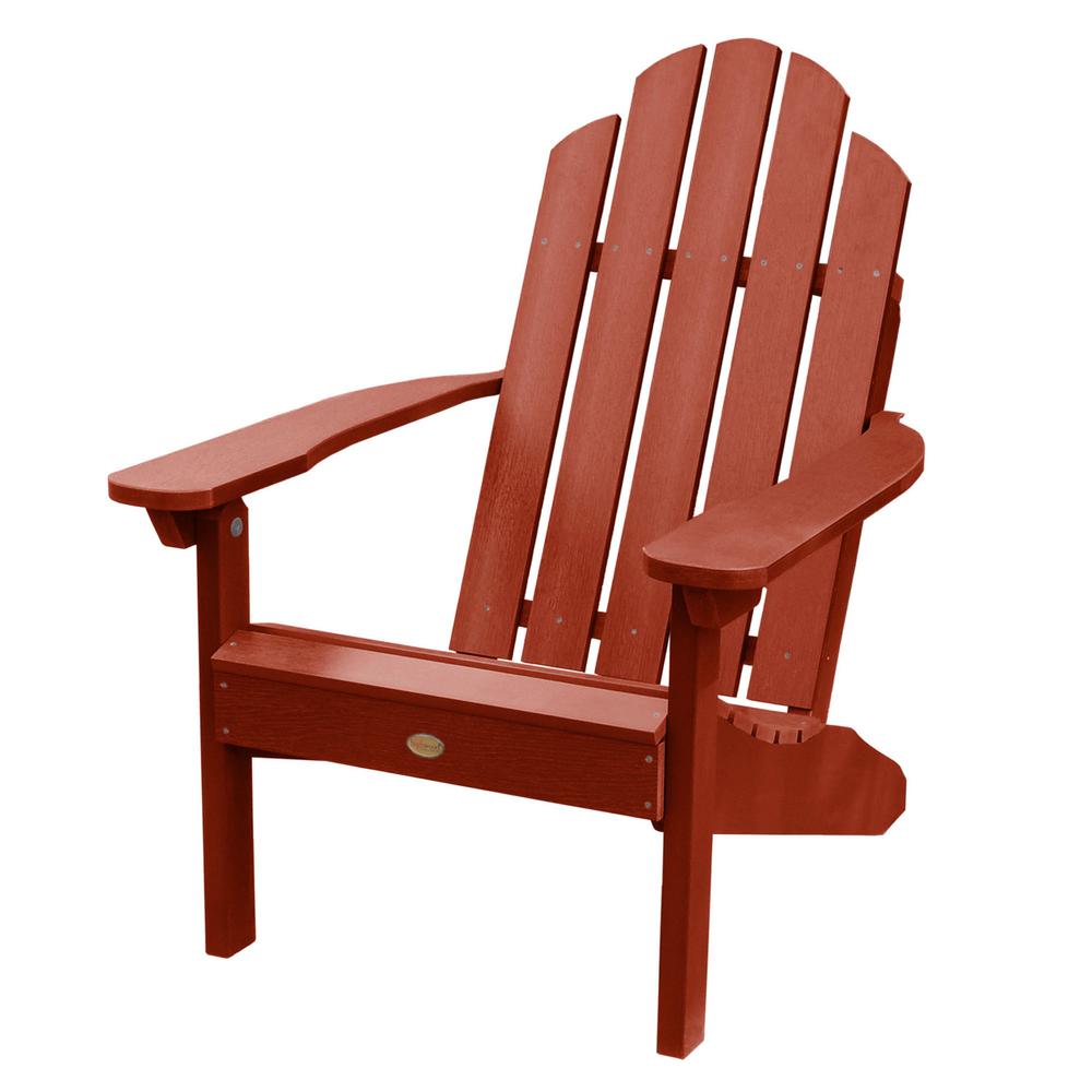 Highwood Classic Wesport Rustic Red Recycled Plastic Adirondack