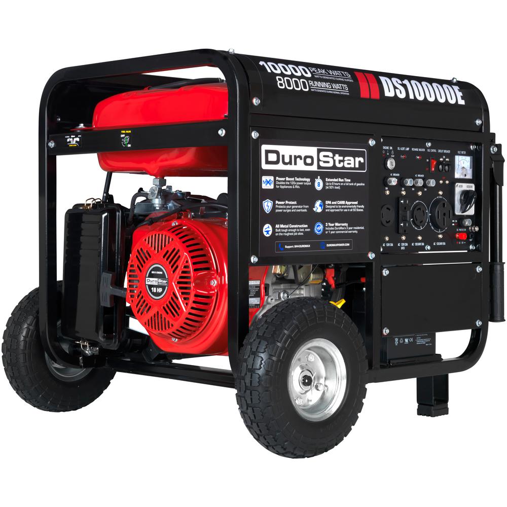 Durostar 8,000Watt Gasoline Powered Electric Start Portable Generator