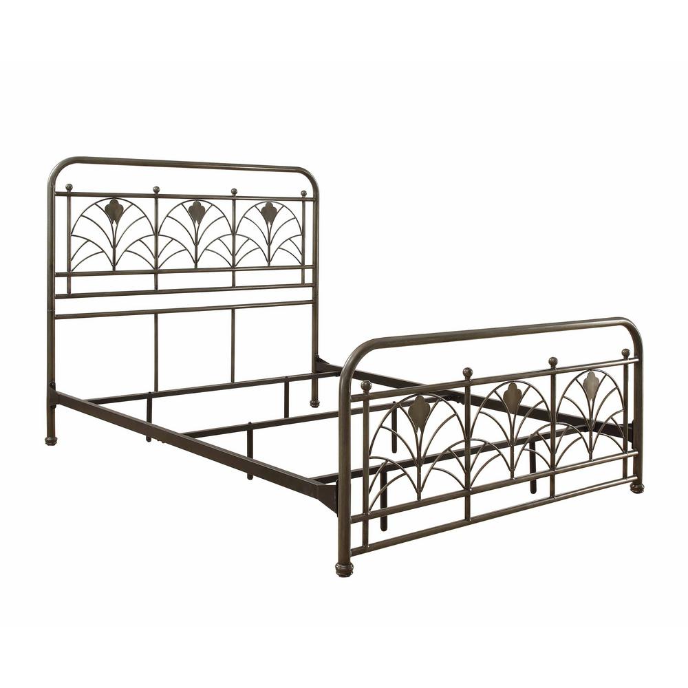 Craft Main Avery Antique Pewter King Metal Bed Qdq 3161k The Craft Main Avery Antique Pewter King Metal Bed