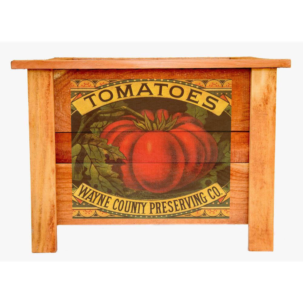 Hollis Wood Products Hollis 22 in. Deluxe Redwood Planter ...