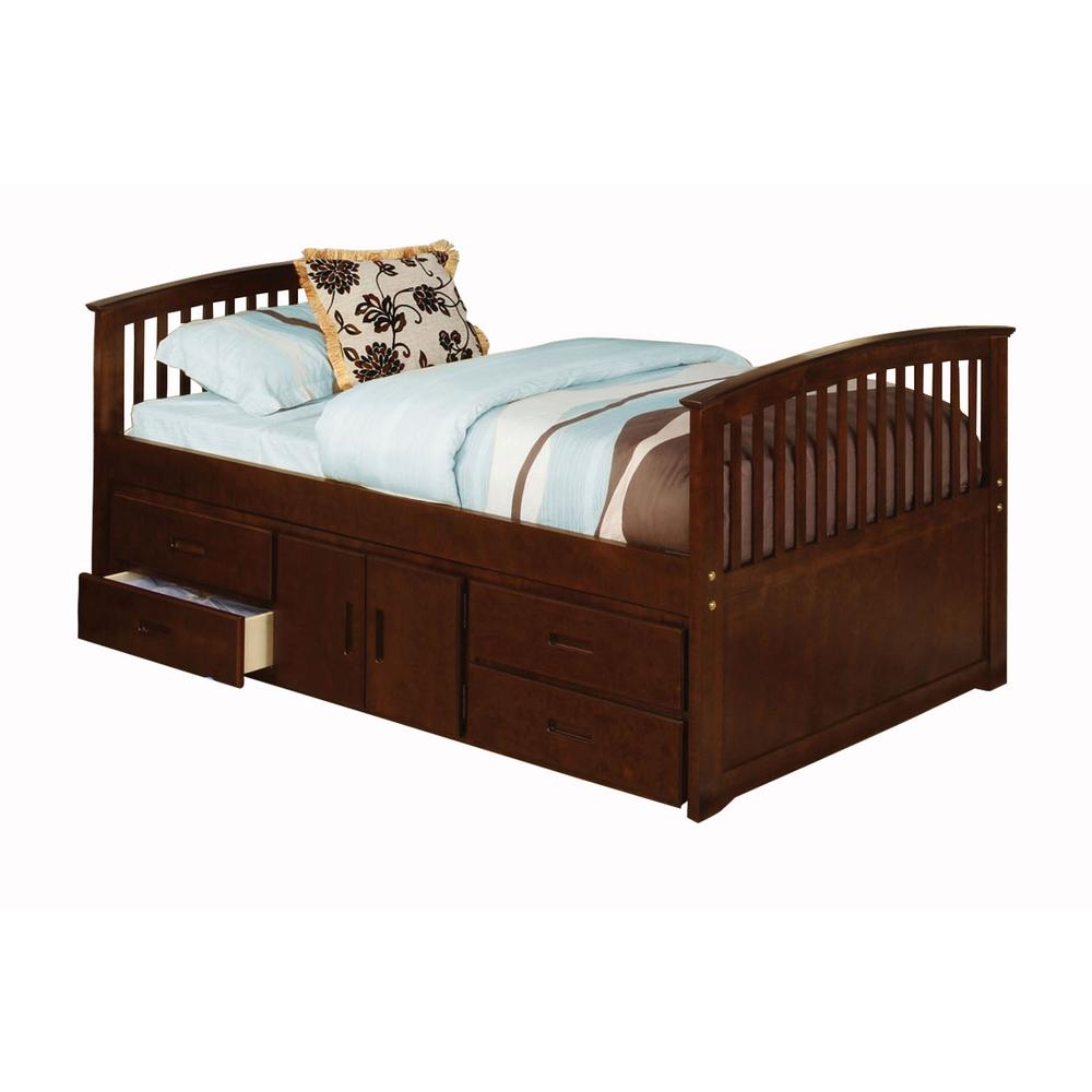 William S Home Furnishing Caballero Twin Bed With 4 Drawers And