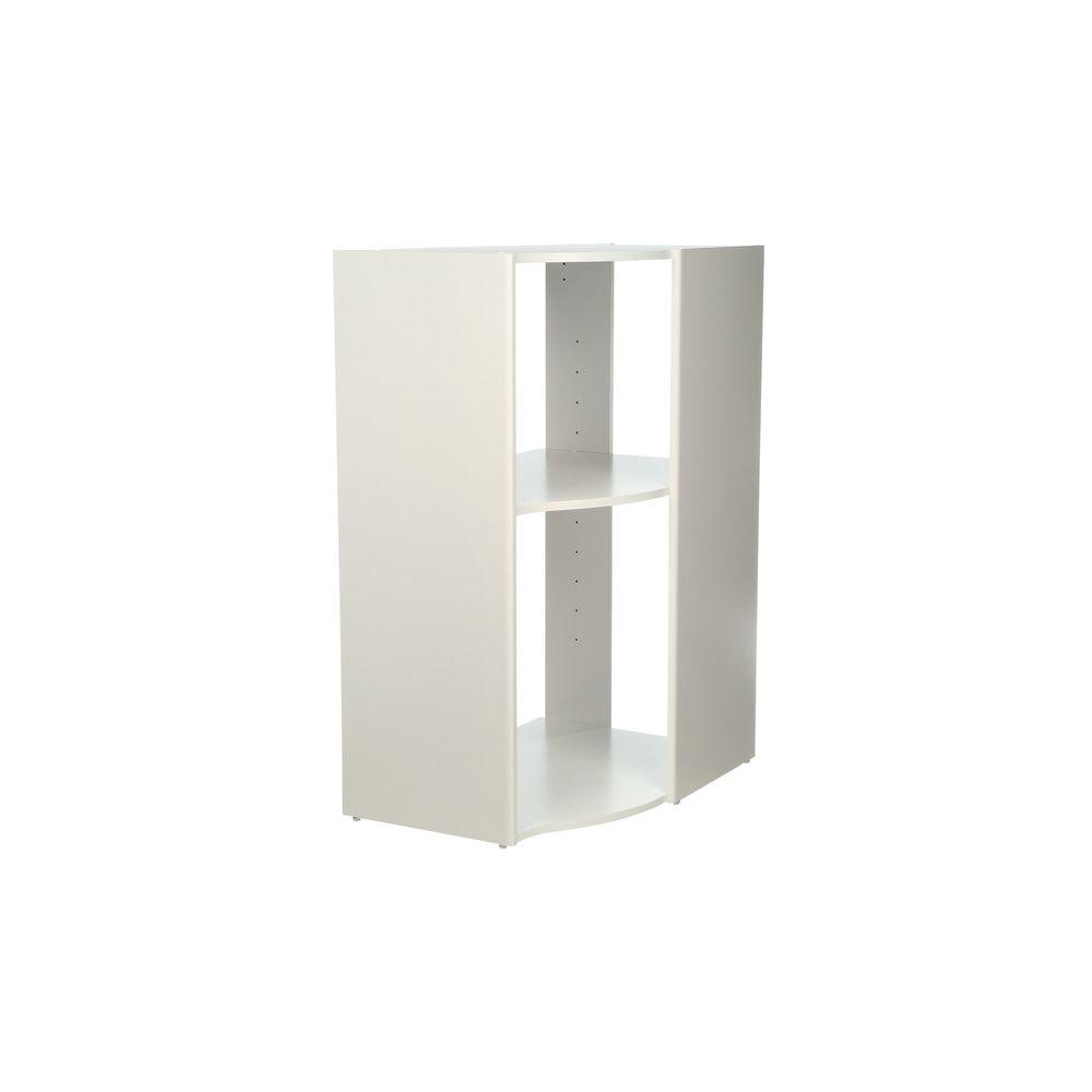 Closetmaid Selectives 29 In W White Corner Base Organizer For Wood Closet System 7031 The Home Depot