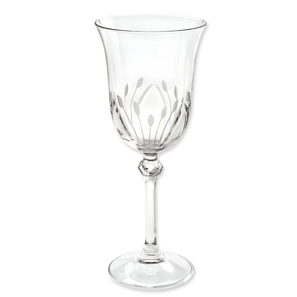 Lorren Home Trends Etched White Wine Goblets Set Of 6 Brigitta Lorren Home Trends Etched White Wine Goblets Set Of 6