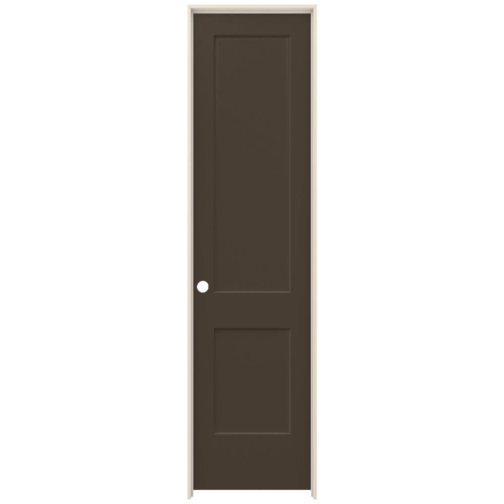 Jeld Wen 30 In X 96 In Monroe Dark Chocolate Right Hand Smooth Solid Core Molded Composite Mdf Single Prehung Interior Door