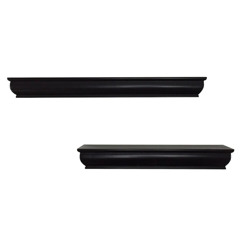 Home Decorators Collection 36 in. L x 8 in. W Profile Espresso Shelf