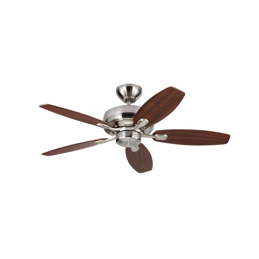 Monte Carlo Centro Max Ii 44 In Brushed Steel Silver Ceiling Fan Brushed Steel Silver Ceiling Fan