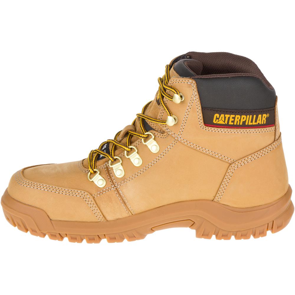 caterpillar men's outline steel toe work boot