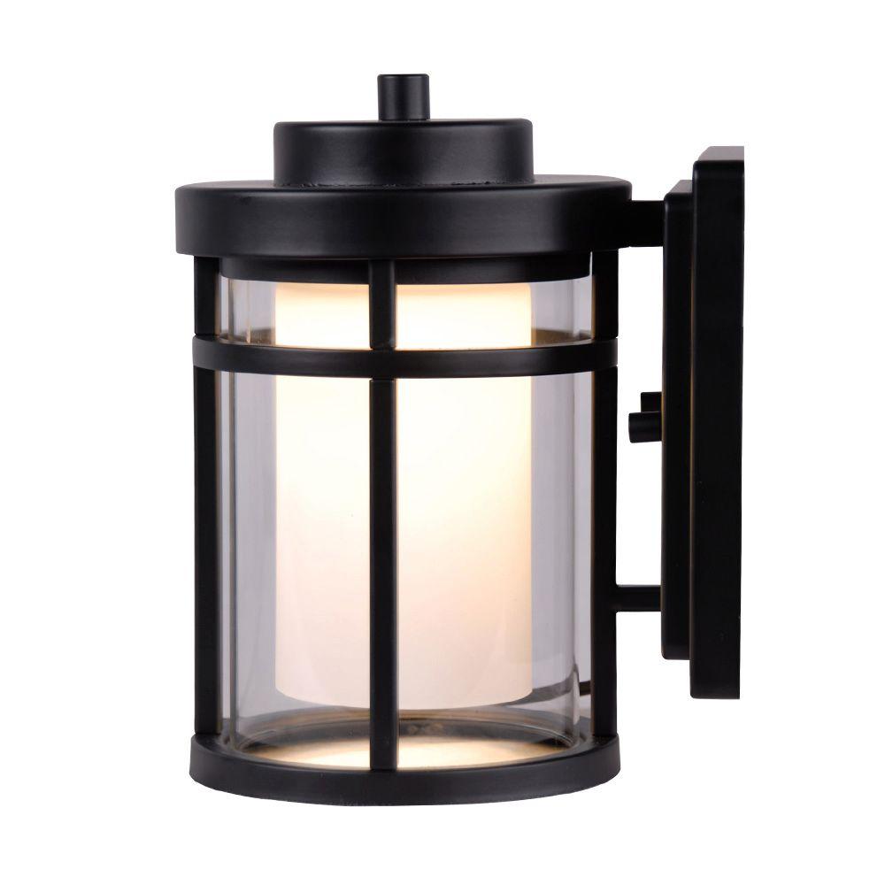 Home Decorators Collection Black Outdoor LED Small Wall LightDW7031BK