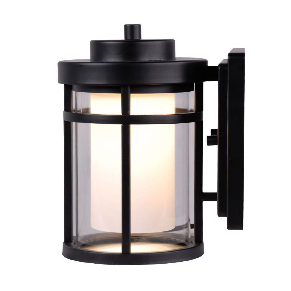 Black Integrated Led Outdoor Wall Mounted Lighting Black Outdoor Led Small Wall Light