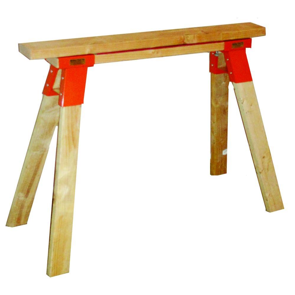 SUPER STEEL SAWHORSE BRACKET Heavy Duty Joint Pre Drilled Holes Powder