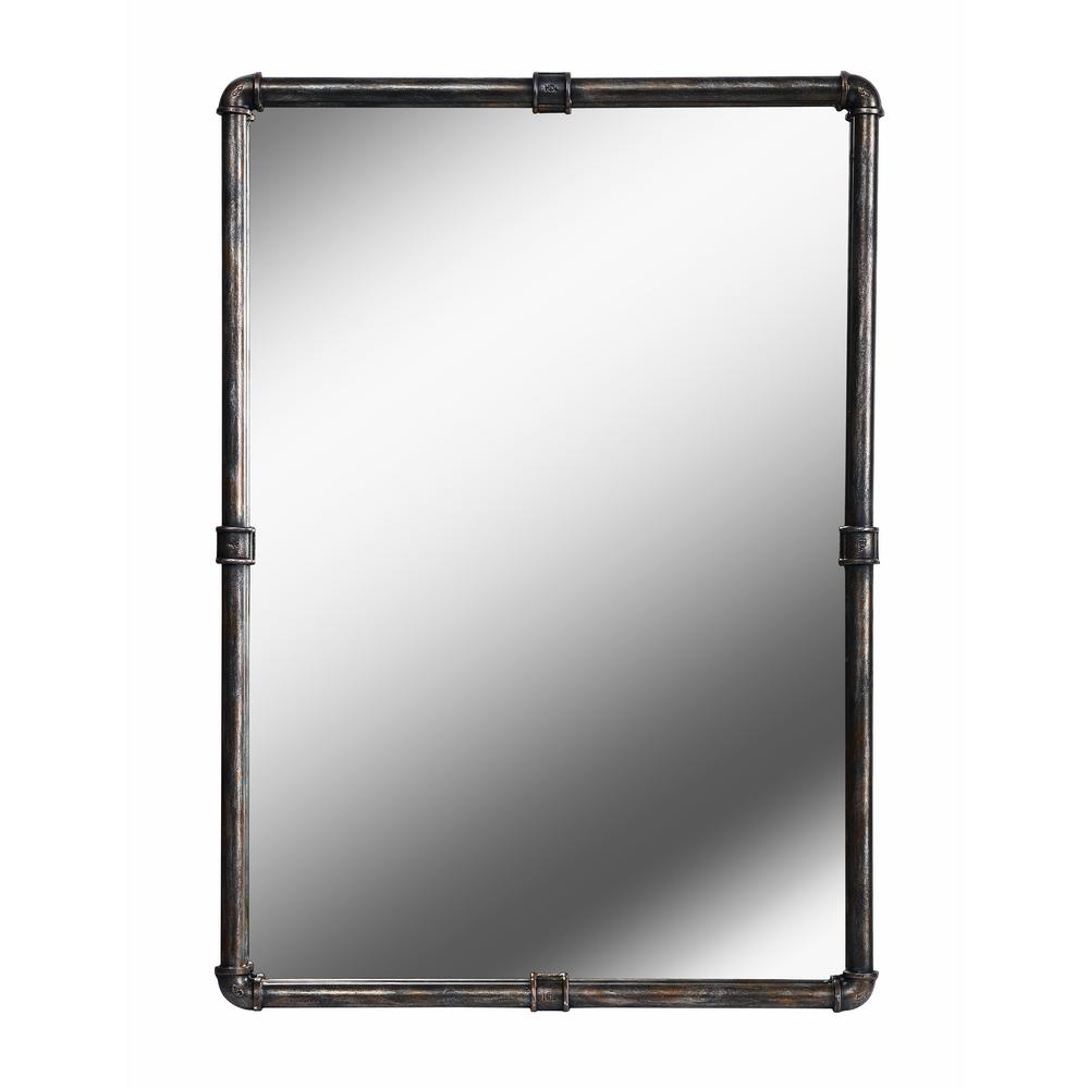 Kenroy Home Steam Er Square Vintage Metal Dresser Wall Mirror 60238vm The Depot Kenroy Home Steam Er Square Vintage