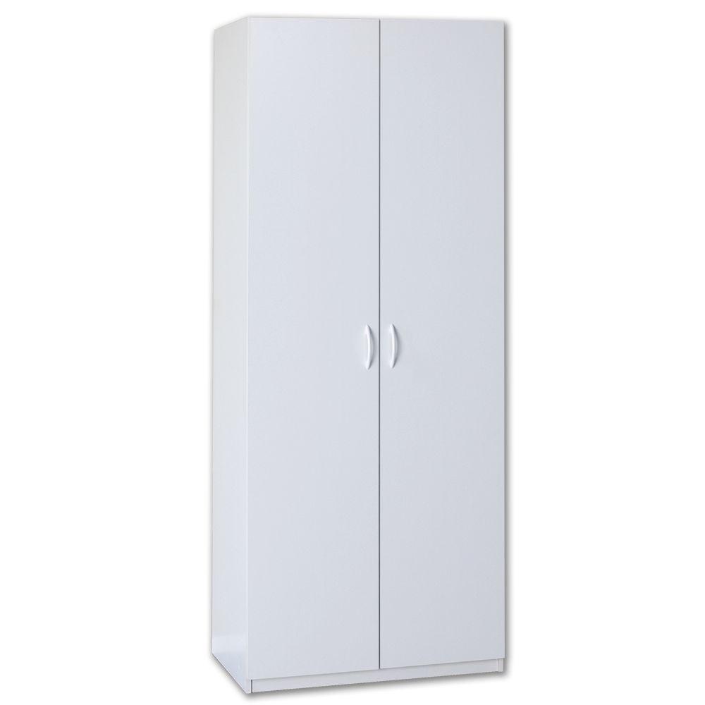 ClosetMaid 80 in. H x 36 in. W x 20 in. D White Lamninate ...