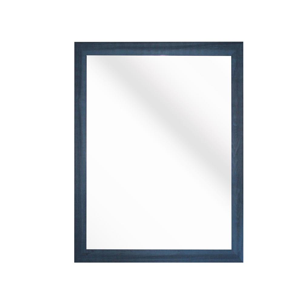 60 in. x 40 in. Country Cottage Blue Framed Wall/Vanity MirrorV09734.5/54.5 The Home Depot