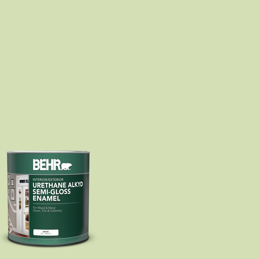 behr 1 qt 420c 3 celery bunch gloss enamel urethane alkyd interior exterior paint 390004 behr 1 qt 420c 3 celery bunch gloss enamel urethane alkyd interior exterior paint 390004