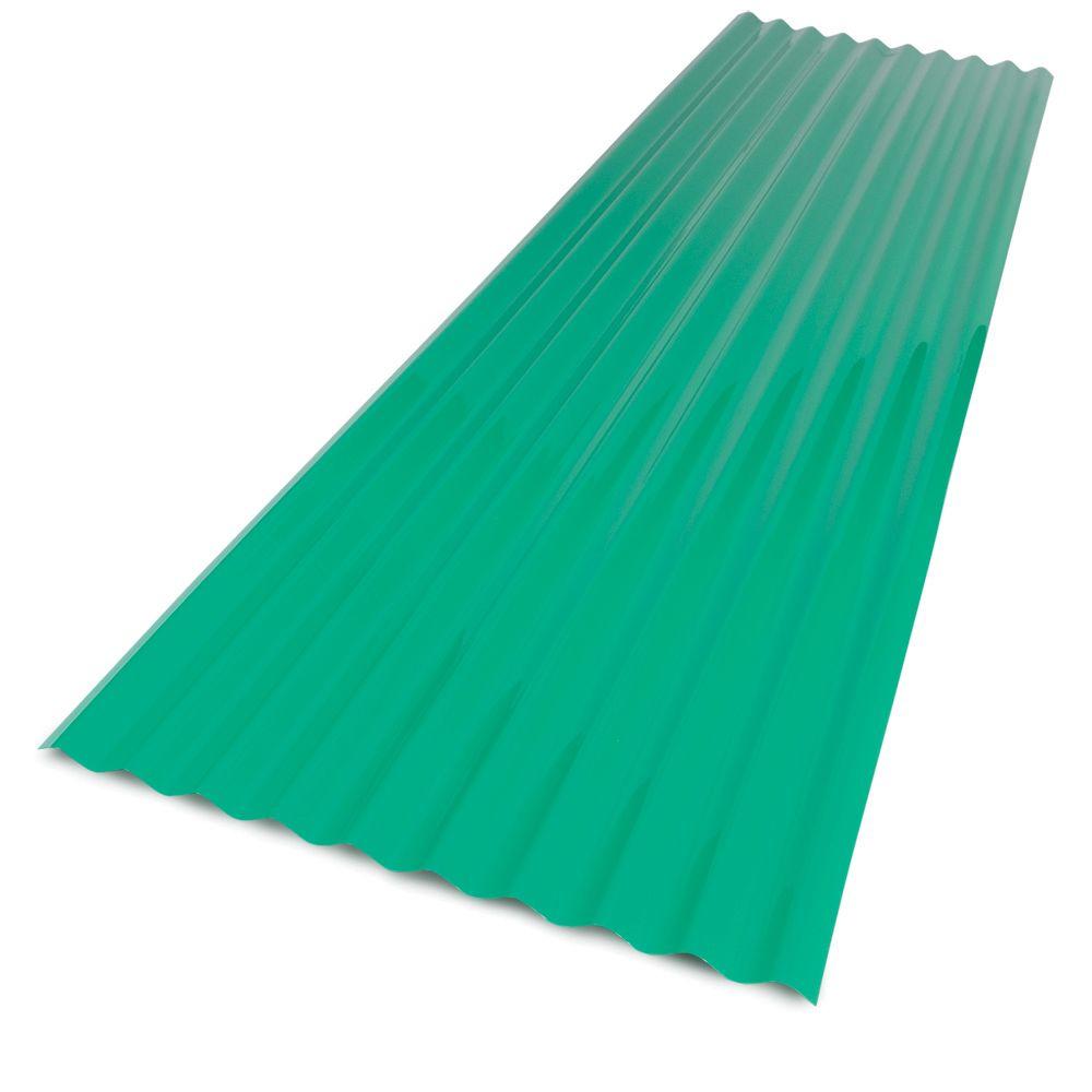 Corrugated plastic roof panels