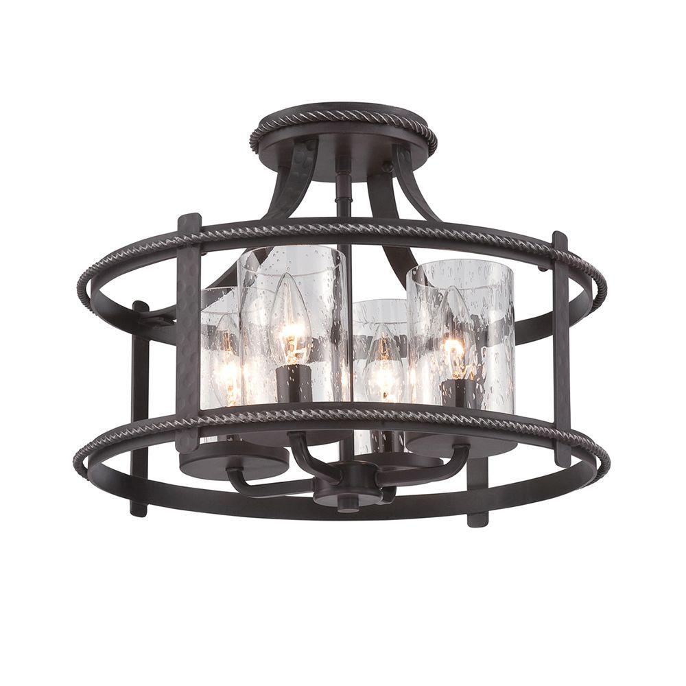 modern farmhouse semi flush mount