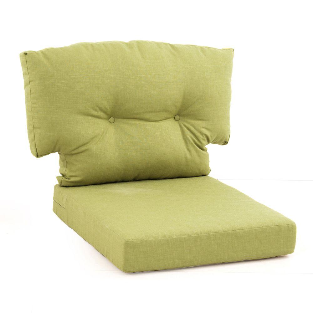 Hampton Bay Green Bean 2 Piece Replacement Cushion For The Martha