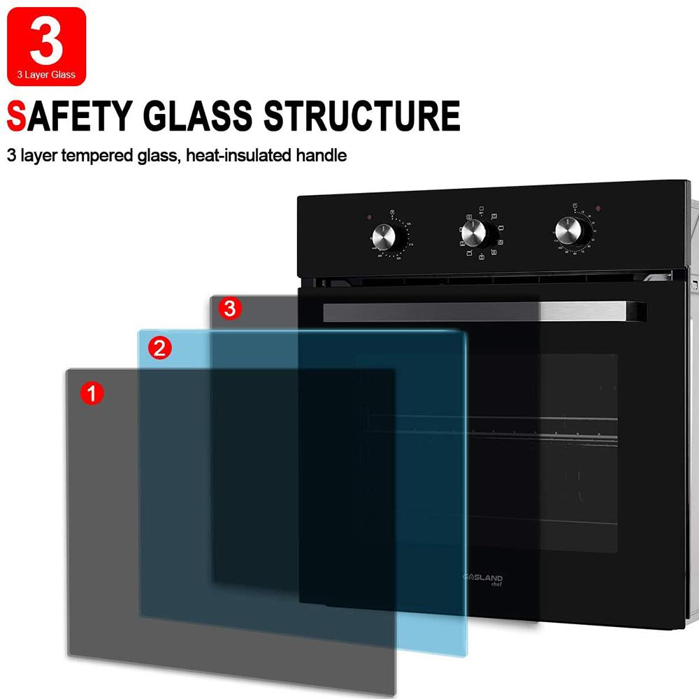 GASLAND Chef 24 in. Built-in Electric Single Wall Oven with Rotisserie