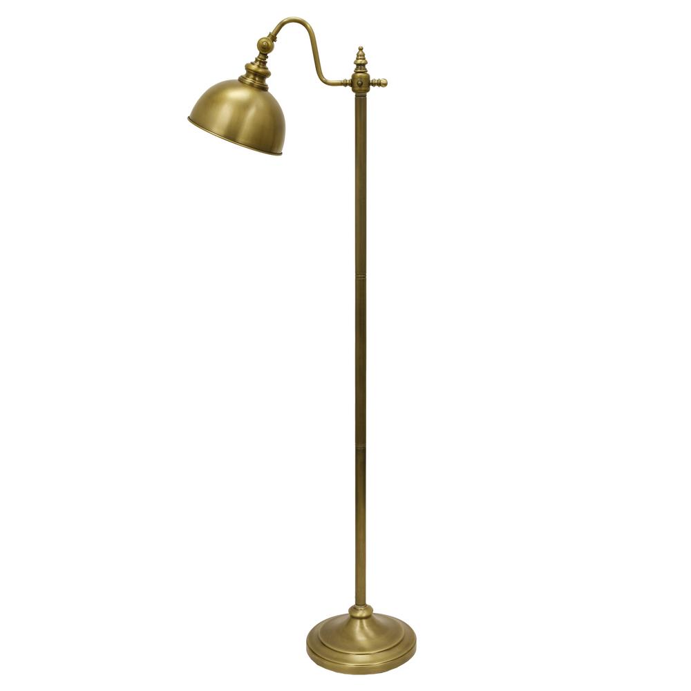 Antique Brass Reading Floor Lamp