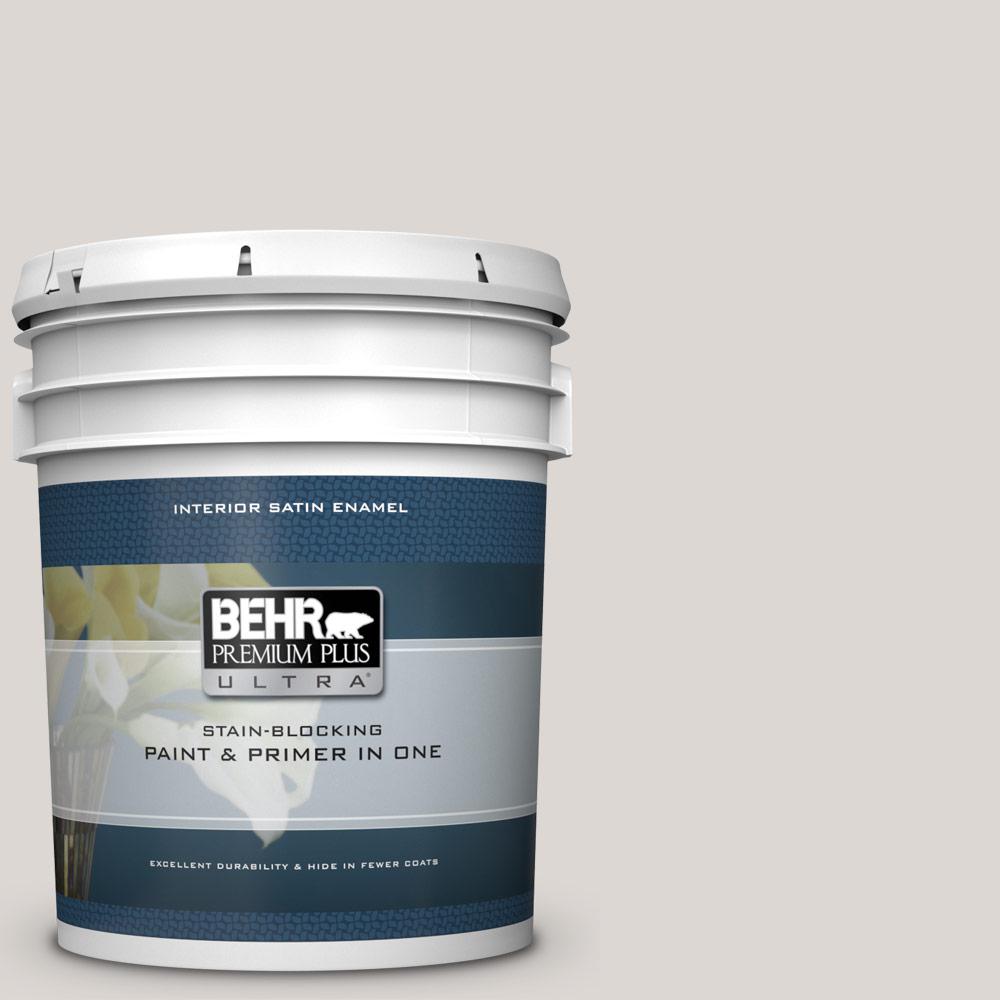 BEHR Premium Plus Ultra 5 gal. N3201 Campfire Ash Satin Enamel