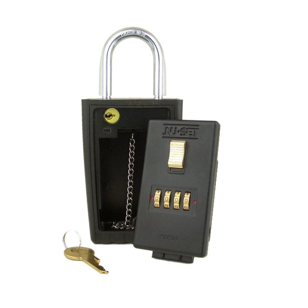 Nuset 4 Number Combination Lockbox Key Storage Lock Box With Nuset 4 Number Combination Lockbox Key Storage Lock Box With Locking Sle