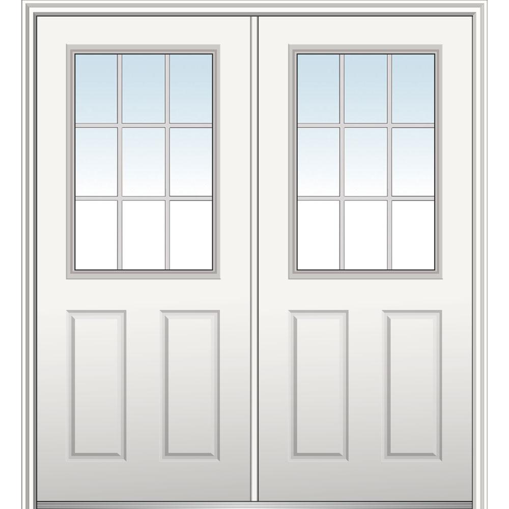 fiberglass prehung sidelights primed inswing grilles mmi