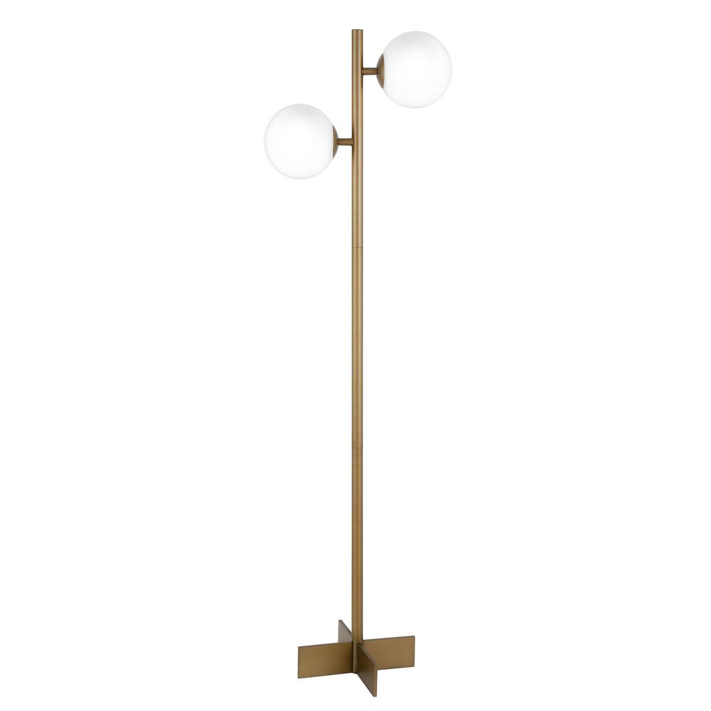 Hudson C Twee 70 1 2 In Brass Floor Lamp Fl0120 The Home Depot Hudson C Twee 70 1 2 In Brass Floor Lamp