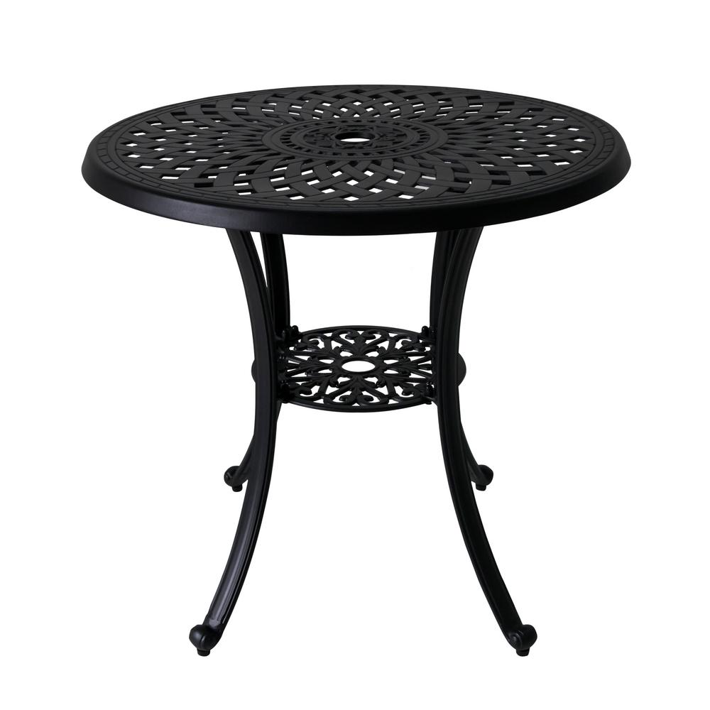 Vifah Paracelsus Round Aluminum Outdoor Coffee Table-V1809 - The Home Depot