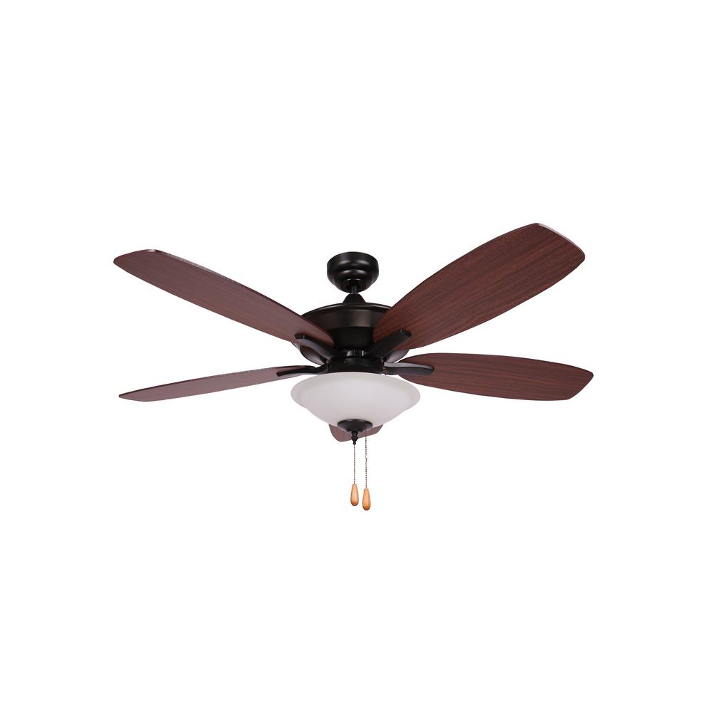 Alexis 52 In Matte Black Ceiling Fan