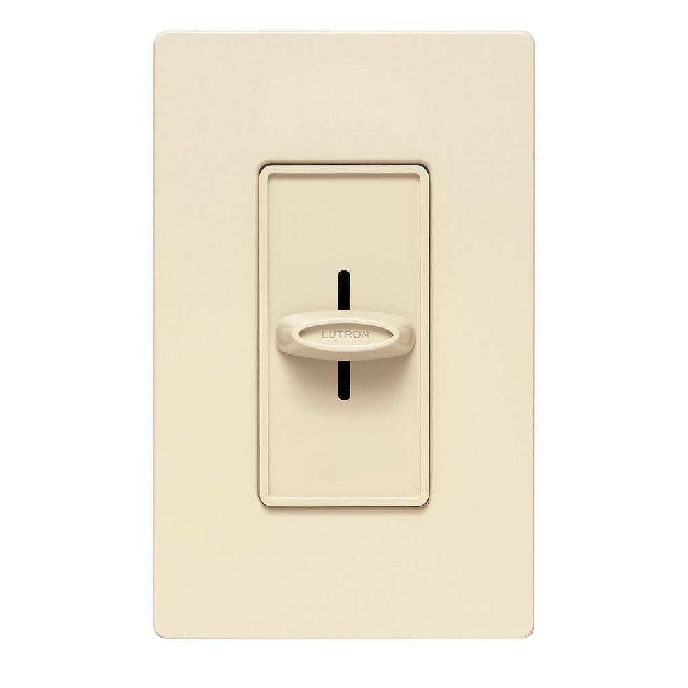 Lutron Skylark 600Watt SinglePole SlidetoOff Dimmer IvoryS600