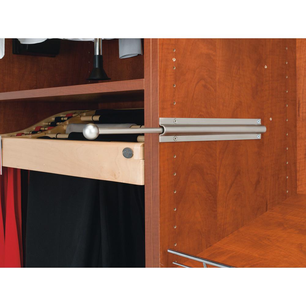 Rev A Shelf 12 In Satin Nickel Standard Valet Rod